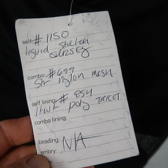 RAMPAGE BLACK LIQUID STRETCH JERSEY ONE SHOULDER BODYCON DRESS WITH SIDE MESH - Picture 3 of 14